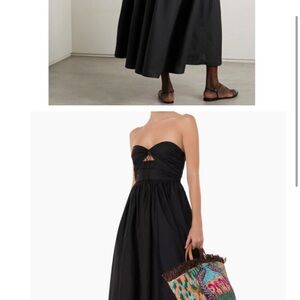 Matteau Black Strapless Dress